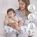Green Leaves Oversized Nursing Support Pillow