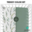 Green Leaves Ultra Soft Pack and Play Sheets