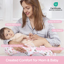 Pink Floral Supportive Microfiber Nursing Pillow