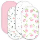 Rose and Bunny Baby Cradle Sheet