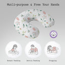 Pink Bunny Oversized Nursing Pillow in Muslin Cotton