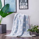 Blue Soft and Fuzzy Chenille Blanket