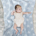 Blue Soft and Fuzzy Chenille Blanket
