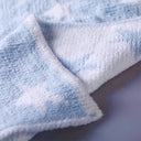 Blue Soft and Fuzzy Chenille Blanket