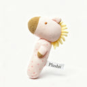 Plushii Soft Plush Infant Hand Rattle, Cute Animal Sensory Squeeze Toy,