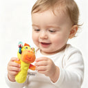 Plushii Baby Rattle Sticks, Soft Animal Hand Grip Shaker Toys, Ox