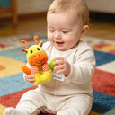 Plushii Baby Rattle Sticks, Soft Animal Hand Grip Shaker Toys, Ox
