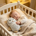 Plushii Breathable Mesh Owl Plush Toy, Soft Sensory Woodland Buddy for Newborns