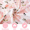 Pink Floral Mini Crib Fitted Sheets