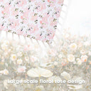 Pink Floral Mini Crib Fitted Sheets