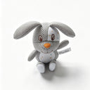 Plushii Soft Mesh Gray Puppy Plush, Cute Polka Dot Belly Sensory Toy for Pets