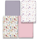 Butterfly and Flower Snug Fit Playpen Sheet