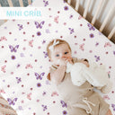 Butterfly and Flower Snug Fit Playpen Sheet