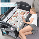 Butterfly and Flower Snug Fit Playpen Sheet