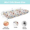 Butterfly and Flower Snug Fit Playpen Sheet