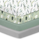 Cactus Greens Durable Microfiber Crib Sheet