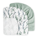 Cactus Greens Luxe Muslin Baby Fitted Sheet