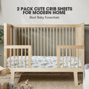 Cactus Greens Luxe Muslin Baby Fitted Sheet
