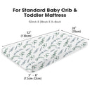 Cactus Greens Luxe Muslin Baby Fitted Sheet