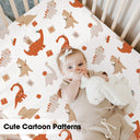 Dino Party Pack & Play Mattress Fitted Sheet