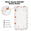 Dino Party Pack & Play Mattress Fitted Sheet
