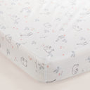 Elephant Breathable Cotton Crib Sheet