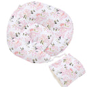 Floral Multi-functional Nursing Pillow with Arm Pillow and Waist Strap