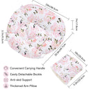 Floral Multi-functional Nursing Pillow with Arm Pillow and Waist Strap