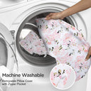 Floral Multi-functional Nursing Pillow with Arm Pillow and Waist Strap