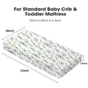 Flower and Leaves Breathable Microfiber Crib Sheet