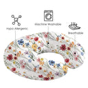 Flower and Leaves Durable Microfiber Nursing Pillow Cover