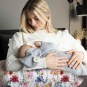 Flower and Leaves Durable Microfiber Nursing Pillow Cover