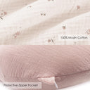 Fog Flower Breathable Muslin Nursing Pillowcase