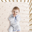 Fog Flower Pure Muslin Baby Sheet