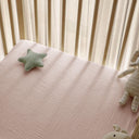 Fog Flower Pure Muslin Baby Sheet