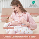 Gold Butterfly Versatile Nursing Pillow with Arm Support and Waist Strap