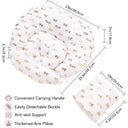 Gold Butterfly Versatile Nursing Pillow with Arm Support and Waist Strap