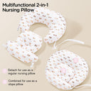Gold Butterfly Versatile Nursing Pillow with Arm Support and Waist Strap