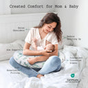 Green Leaves Oversized Nursing Support Pillow