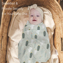 Green Leaves Soft & Breathable Muslin Swaddle
