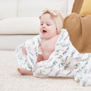 Green Leaves Soft & Breathable Muslin Swaddle