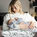 Green Leaves Soft Muslin Nursing Pillow Cover