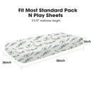 Green Leaves Ultra Soft Pack and Play Sheets