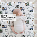 Navy Truck 100% Microfiber Fitted Crib Sheet