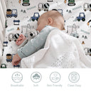 Navy Truck Breathable Pack N Play Sheets