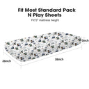 Navy Truck Breathable Pack N Play Sheets