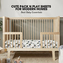 Navy Truck Breathable Pack N Play Sheets