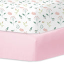 Pink Bunny Breathable Fitted Crib Sheet