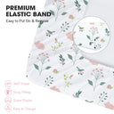Pink Bunny Breathable Fitted Crib Sheet