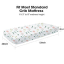 Pink Bunny Breathable Fitted Crib Sheet